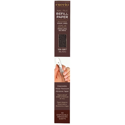 Manicure File Refill - (100 grit) - Black - 50 Pack